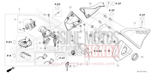 COUVERCLE LATERAL/COMMUTATEUR COMBINE CMX1100AR de 2024